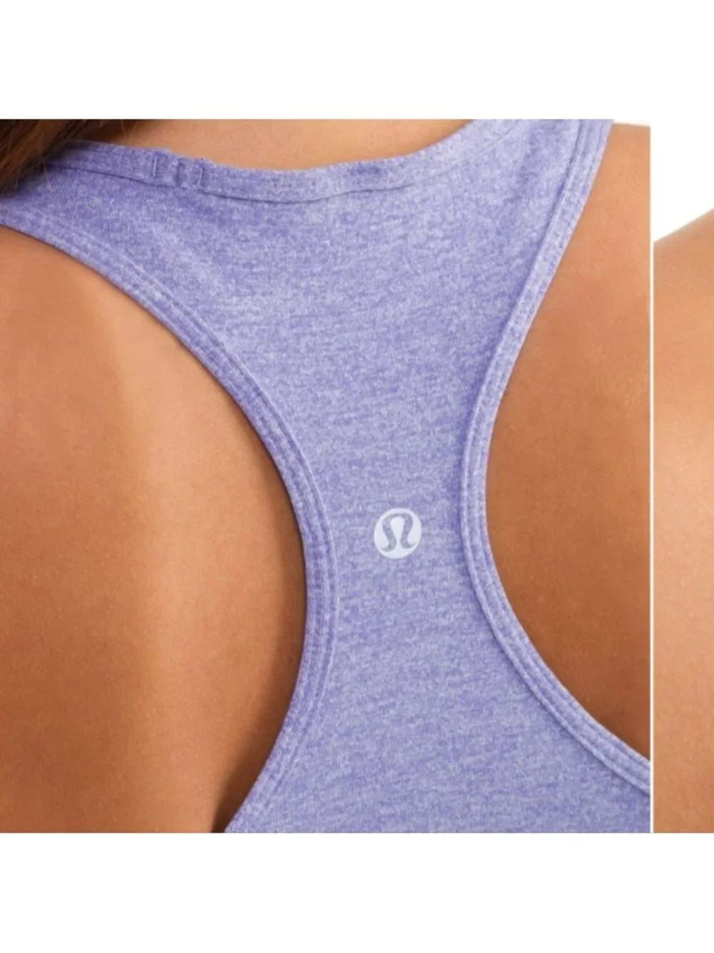 Lululemon Cool Razorback tank Heathered purple reversible